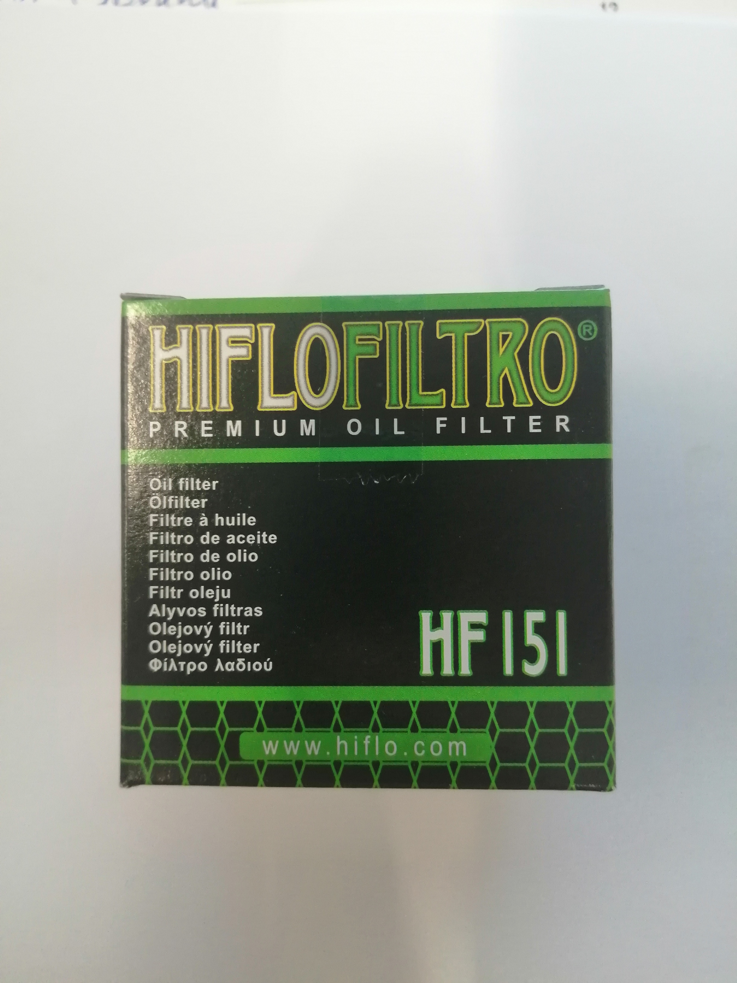 HF151 - FILTRO OLIO APRILIA PEGASO 650 ie - BMW F650